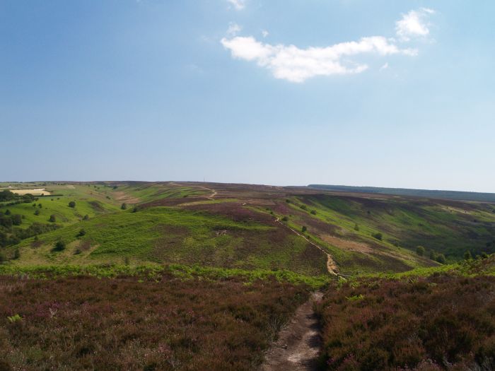 Lilla Howe Walk across Fylingdales Moor to Lilla Cross Jugger Howe lay-bye car ...